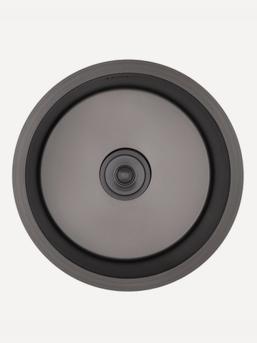 Изображение товара Мойка кухонная Gerhans K34545B, врезная, нержавеющая сталь, графит, 45×45 см.