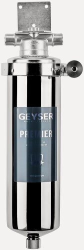 Изображение товара Корпус фильтра Гейзер Премьер 10SL 3/4" ORIGINAL (50753) для холодной и горячей воды нержавейка