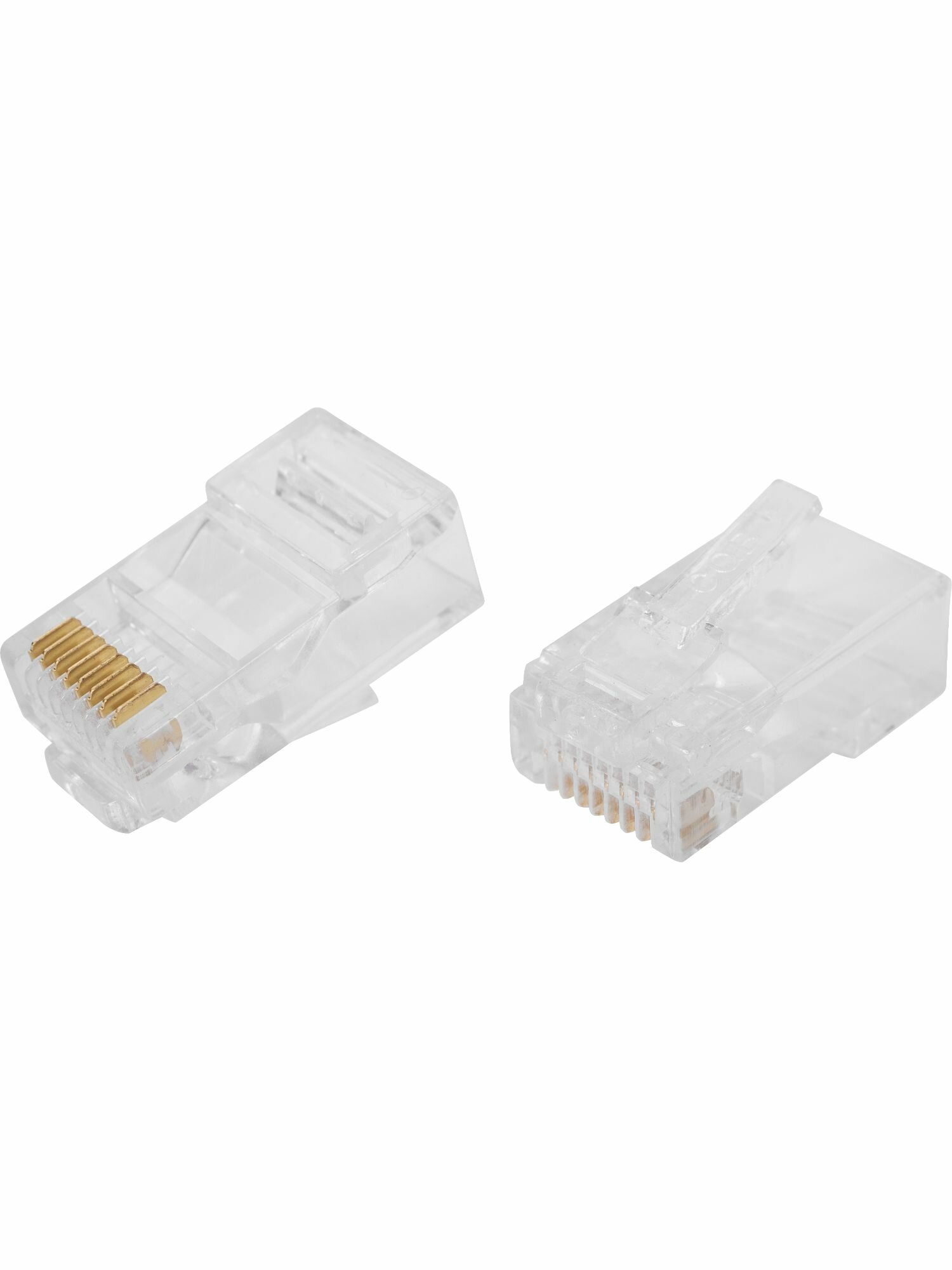 Коннектор RJ-45 8P8C 2 шт. цвет прозрачный