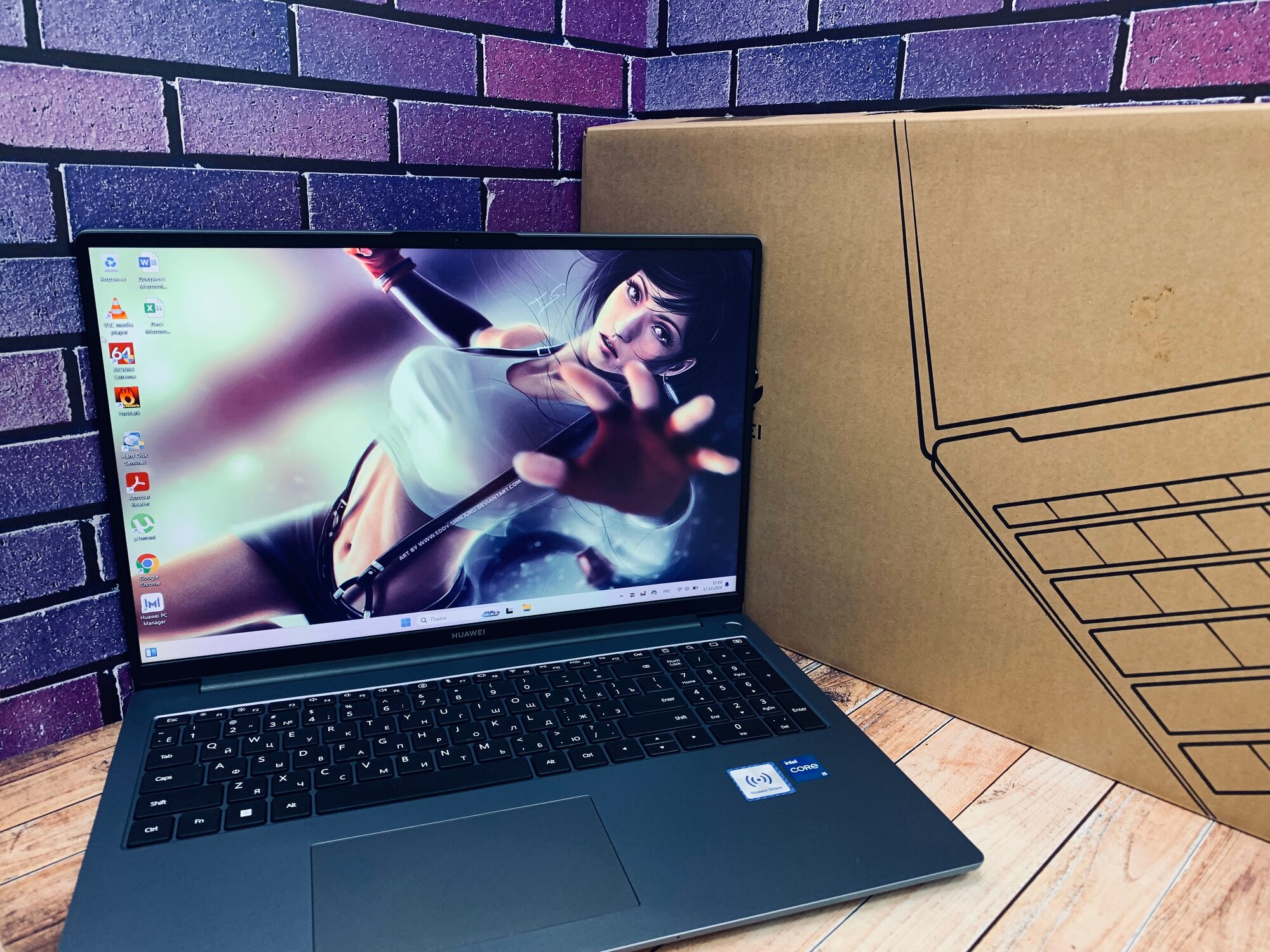 Ноутбук HUAWEI MateBook D16 Intel core i5-12450H+8+512, WINDOWS 11, (MCLF-X), Космический серый, (53013WXE)