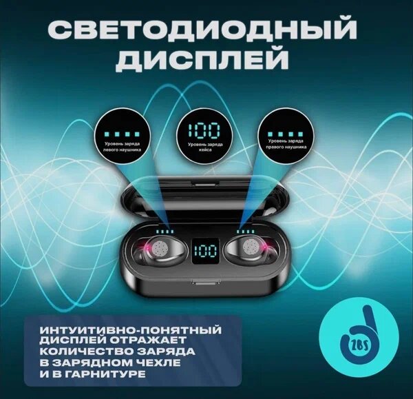 Беспроводные наушники F9 TWS