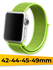 Нейлоновый ремешок для смарт часов Apple Watch 42-44-45-49mm / Эл...