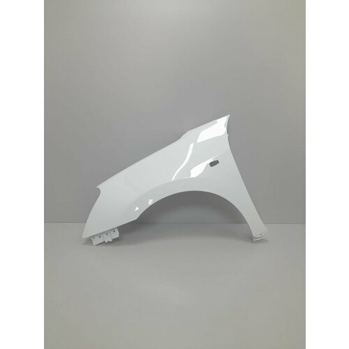 Крыло переднее левое в цвет для Ниссан Алмера G15 (2012 — 2018) zy2 - белый 221