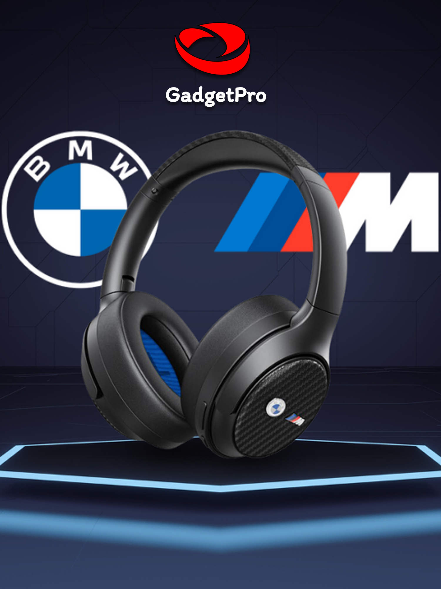 Беспроводные наушники BMW BMBHKL601MTCAK, Bluetooth 5.3, до 30 ч работы, активное шумоподавление, USB‑C, IPX4, чёрные