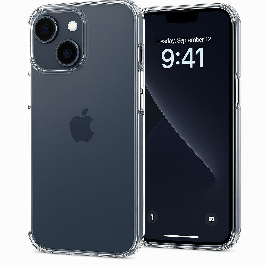 Чехол прозрачный, для Iphone 15 , силикон, противоударный, прозрачный.