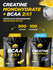Креатин PRIMEKRAFT Creatine Monohydrate + BCAA, ананас, 500 г, 2 ...