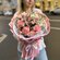 "Трепетные чувства" авторский букет из розовых диантусов, альстромерий и ароматн...