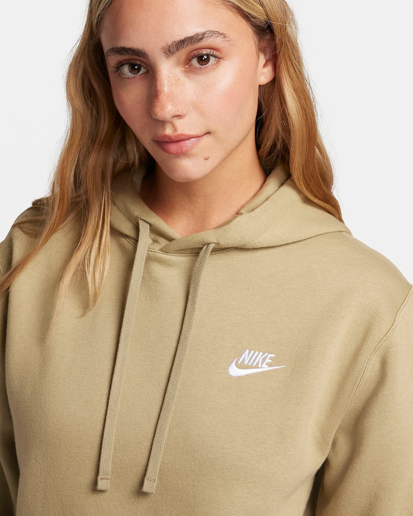 Худи спортивное NIKE Club, размер XL, , оливковый — фото 1