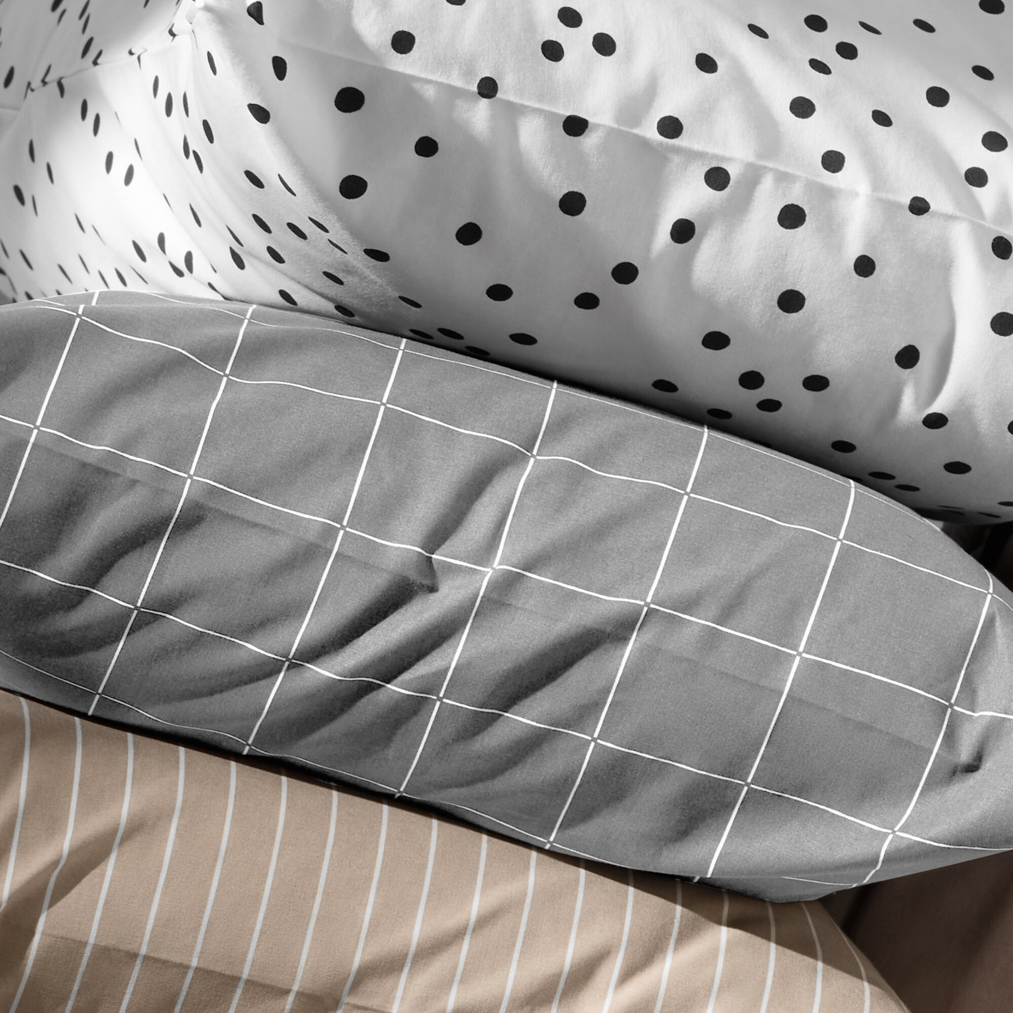 Комплект постельного белья Pragma Dipdop 1.5 спальный с простынёй, прохладный серый