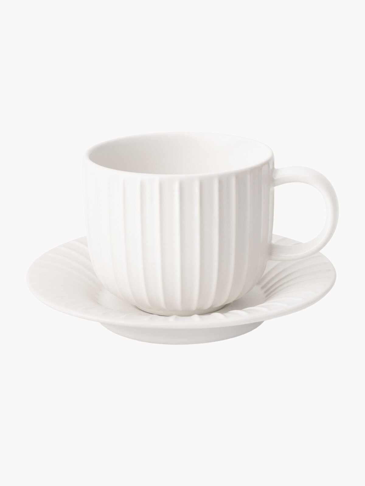 Чайная пара подарочная Atmosphere of Art " Dessert", 300мл, фарфор, белый