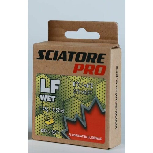 Парафин SCIATORE LF Wet (0/+6) 45г парафин holmenkol syntec worldcup hf 2 0 wet 0 6