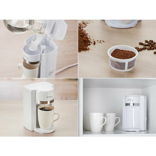 Компактная капельная электрическая кофеварка Delimano Джой про с керамической кружкой 202000₽