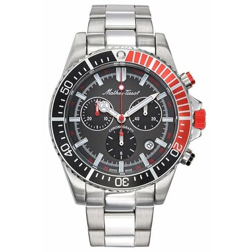 фото Наручные часы mathey-tissot, серебряный, черный