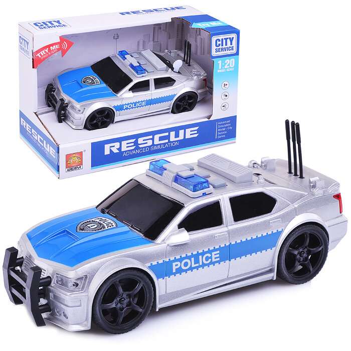 Машина WY500B "Полиция" на батарейках, в коробке