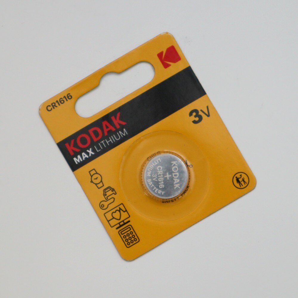 Батарейка Kodak Max Lithium CR1616, в упаковке: 1 шт.