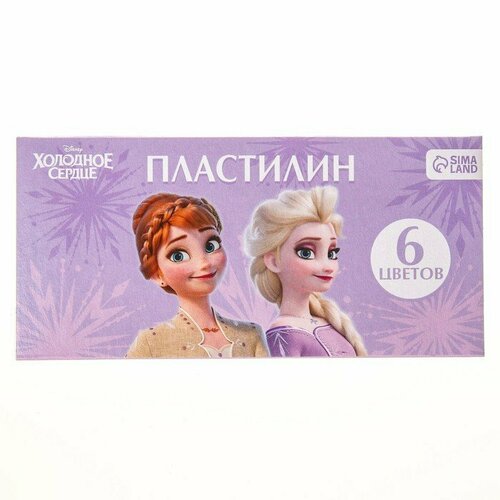 Пластилин 6 цветов 90 г, Холодное сердце (комплект из 27 шт)