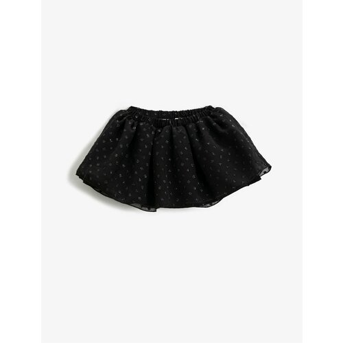 Юбка KOTON, размер 6-9 месяцев, черный юбка шорты benneton на 6 9 месяцев