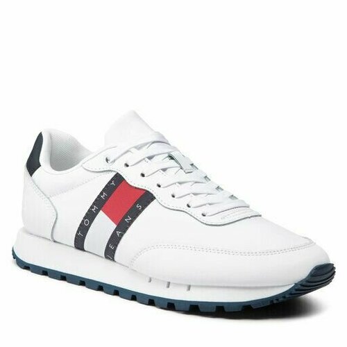 фото Кроссовки tommy hilfiger tommy jeans leather, размер t40, белый