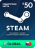 Пополнение кошелька Steam на 50 USD / Gift Card $50 Global (Глоба...