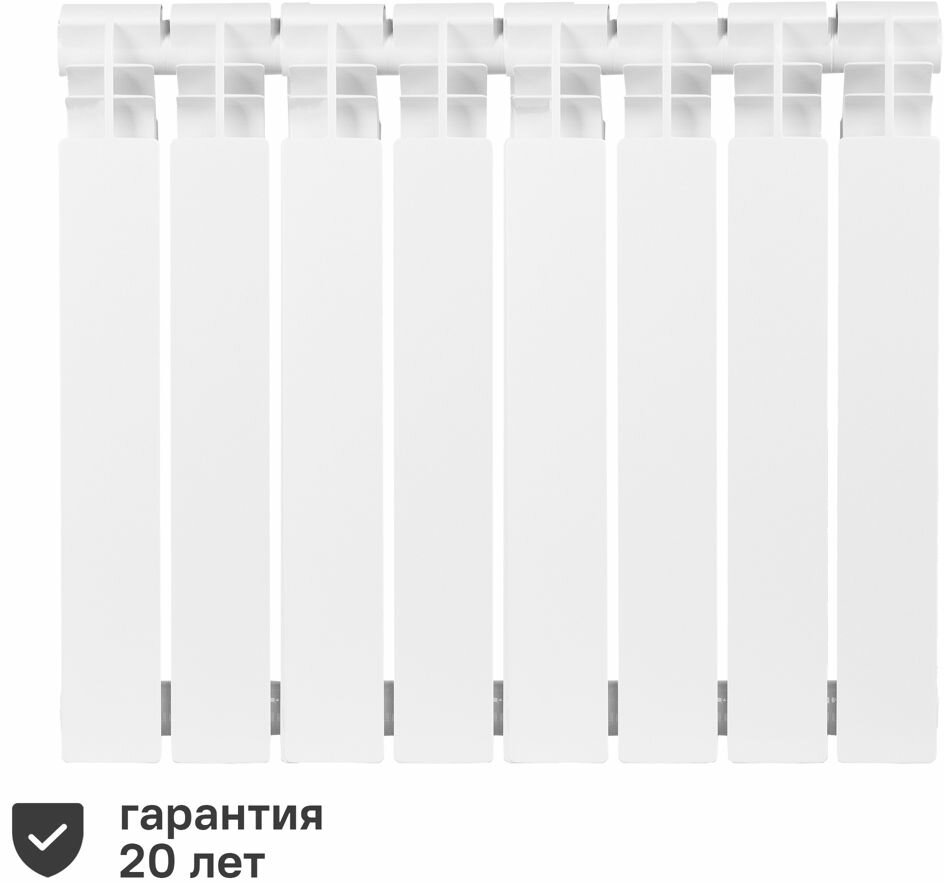 Тепломир Биметал радиатор биметаллический 1" 500/100 (8 секций)