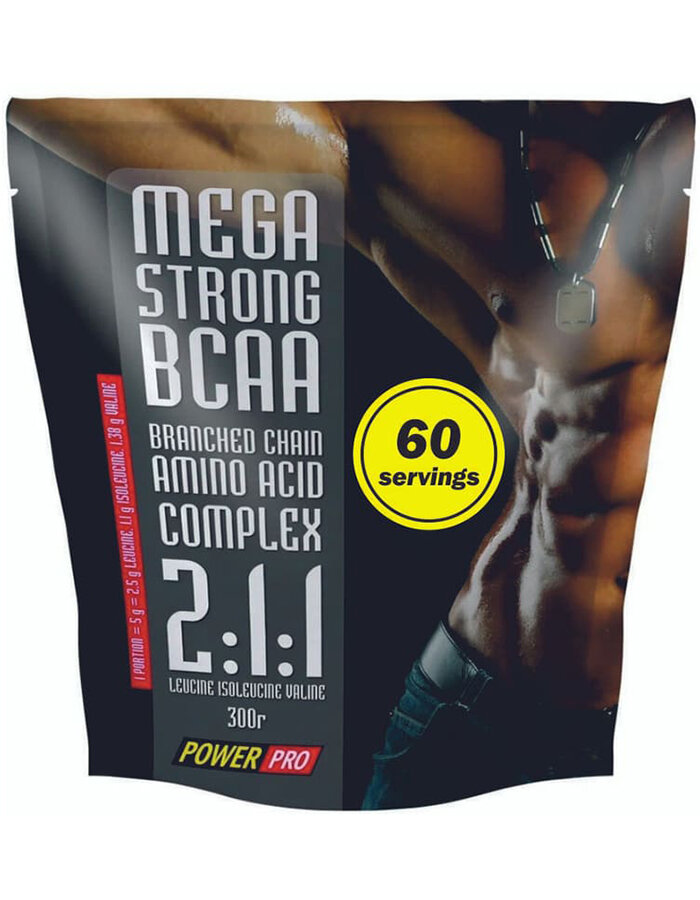 Power Pro BCAA 2:1:1 Mega Strong 300 г Нейтральный