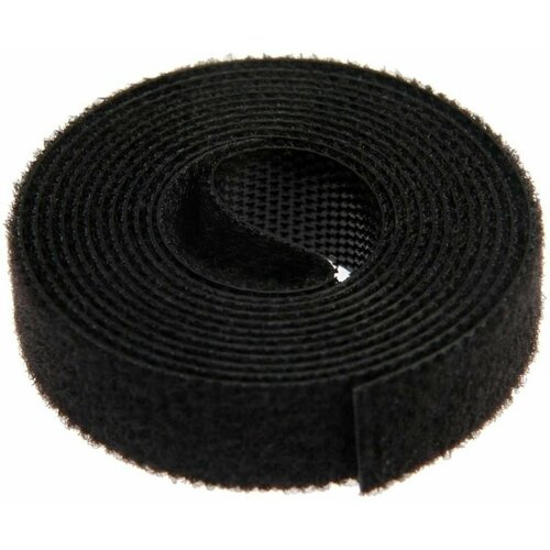 Лента-липучка для проводов 1000Х10Х15 мм цвет черный 1 шт 236₽
