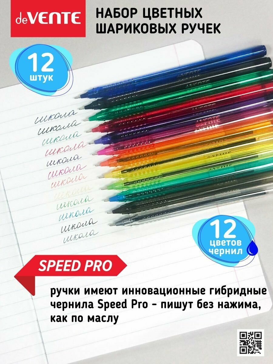 Шариковые цветные ручки эстетичные разноветные канцелярские