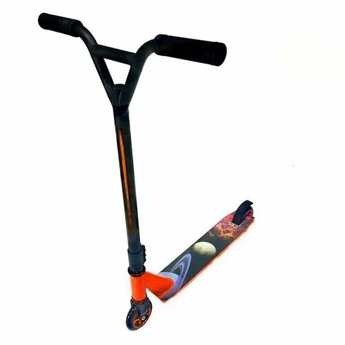 фото Самокат трюковой scooter jc907 подростковый, оранжевый нет бренда