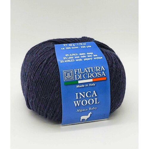 фото 5 мотков пряжа filatura di crosa inca wool 40% беби альпака, 35% шерсть, 25% полиакрил 50 гр. - 200 м. цвет 09