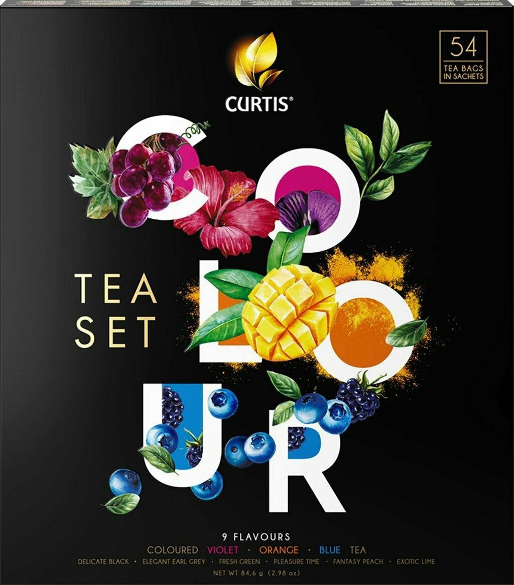 Набор чая Curtis Colour tea set 9 вкусов 54 пак - фото №12