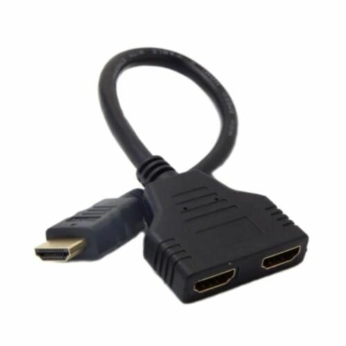 Разветвитель сплиттер HDMI (папа) - 2x HDMI (мама) (30 см)