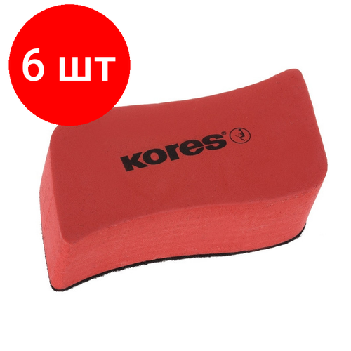 Комплект 6 штук Губка-стиратель для маркерных досок магнитная Magnetic Whiteboard Eraser 2471₽