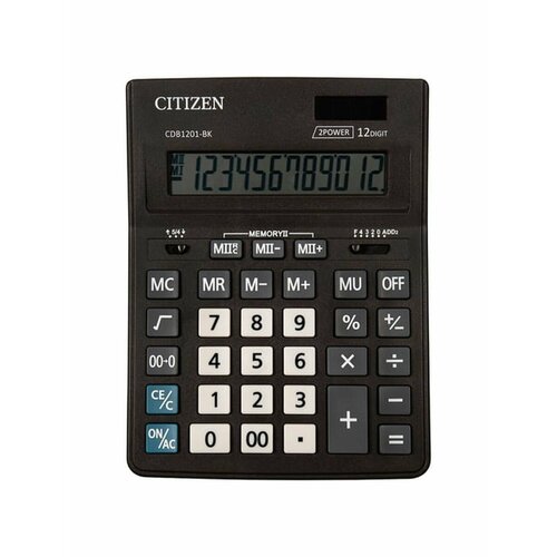Калькулятор настольный CITIZEN BUSINESS LINE CDB1201BK (205x