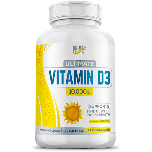 Витамин D3 10000 МЕ 120 капсул Proper Vit Ultimate vitamin D3