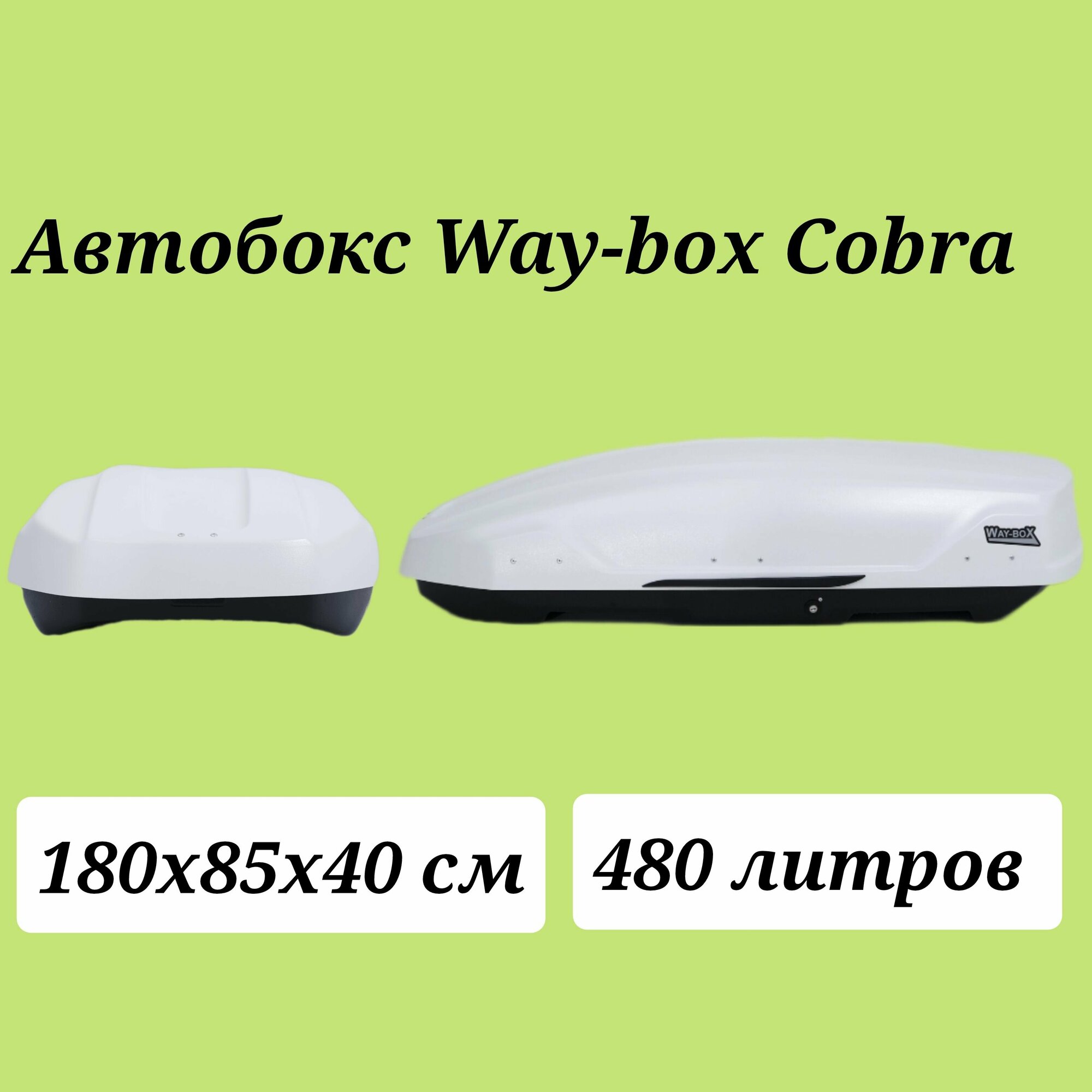 Автобокс Way-box Cobra 480 белый усиленный