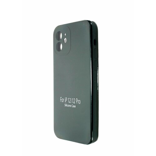 Чехол-накладка для iPhone 12 VEGLAS SILICONE CASE NL Защита камеры хаки (64)