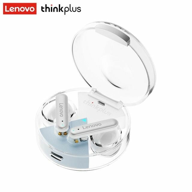 Беспроводные наушники Lenovo LP10 True Wireless Earbuds Спортивная игровая гарнитура TWS Bluetooth 5.0 с микрофоном белый