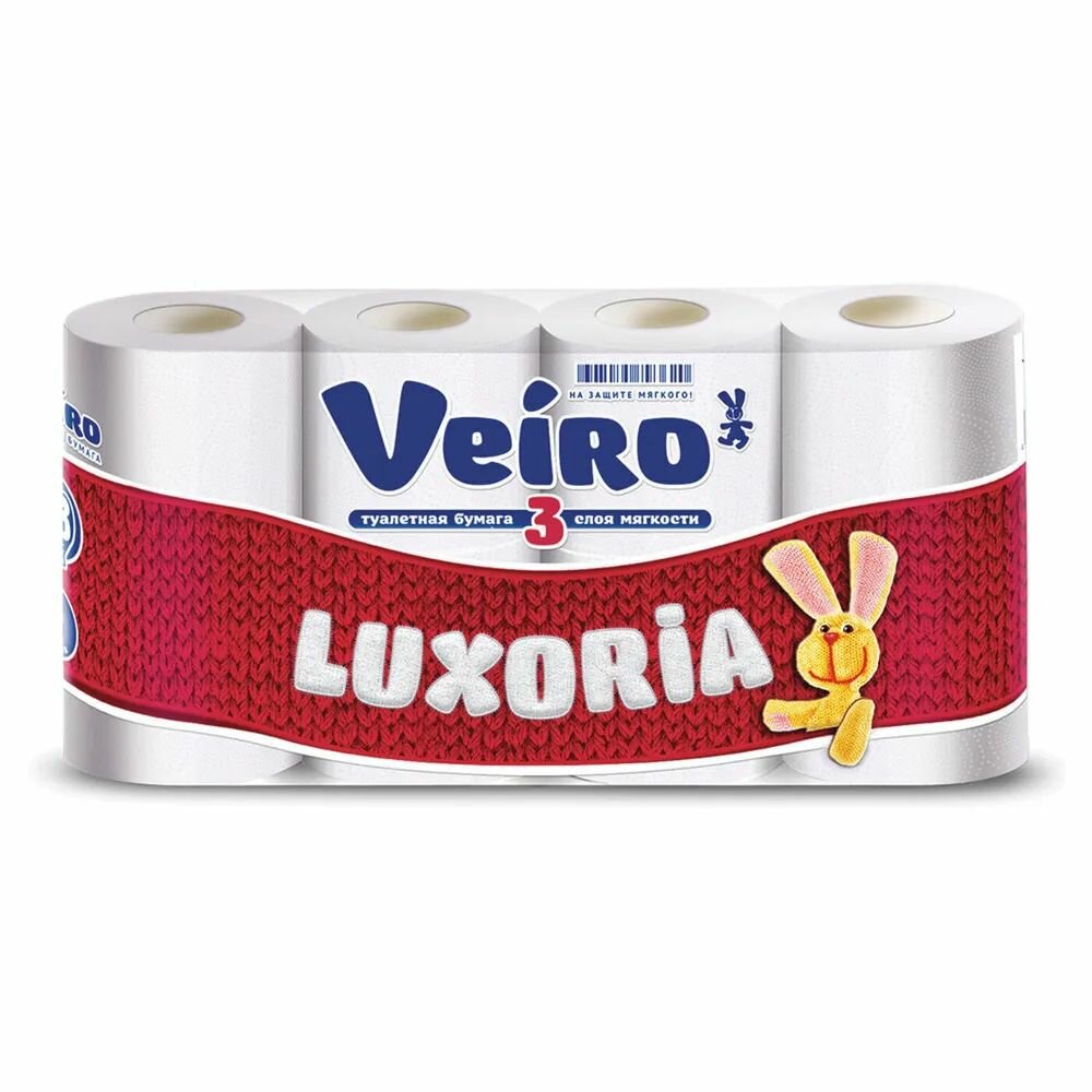 Veiro туалетная бумага Luxoria, трехслойная, 8 шт