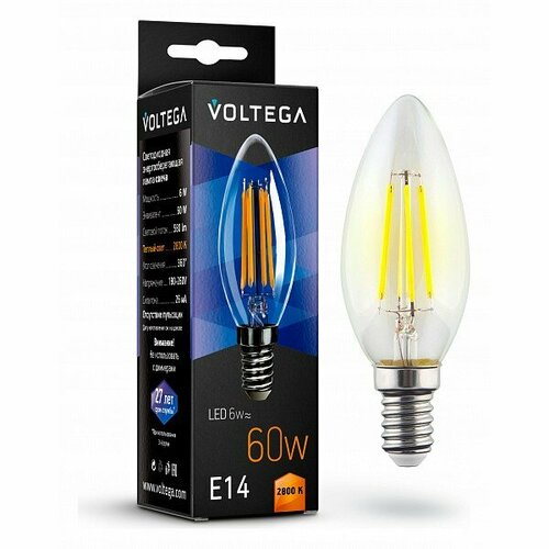 Лампа светодиодная Mebelion Crystal E14 220В 6Вт 2800K 7019 175₽