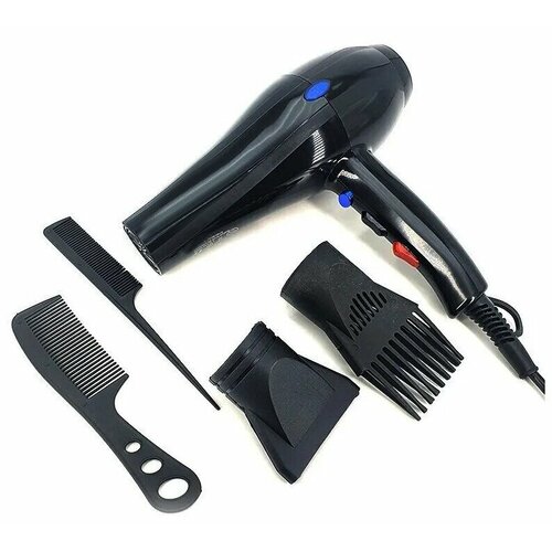 Фен Профессиональный фен фен для волос 2400 вт фен с насадками 2 режима черный 315000₽