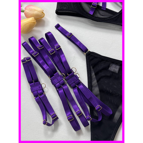фото Комплект нижнего белья, размер 44/46, фиолетовый collection by eva