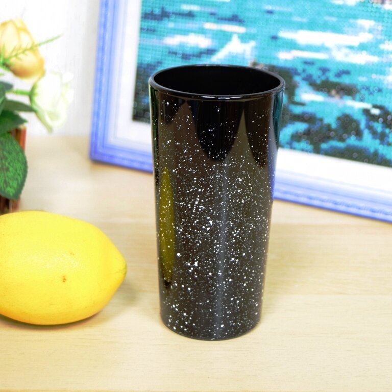 фото Набор 6 стаканов, высокие, крапле черный, 6 штук