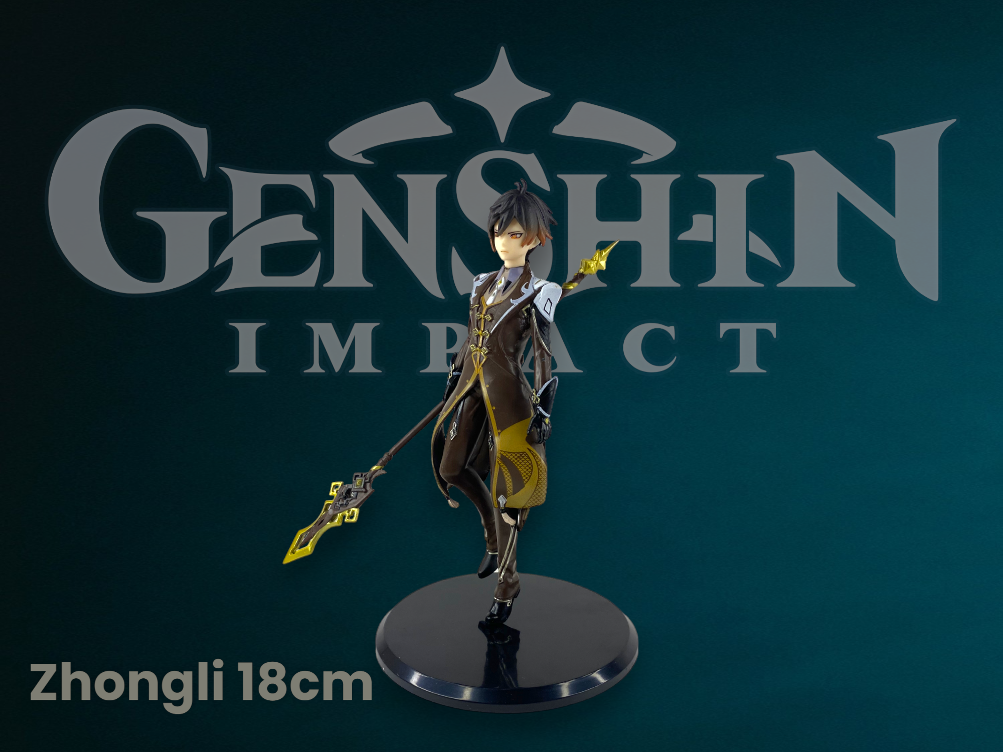 Аниме фигурка персонажа из игры "Геншин Импакт" (Genshin Impact) Чжун Ли 18 см