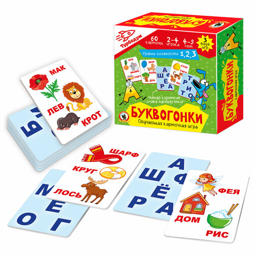 Игра карточная «Буквогонки» турбодум 04733