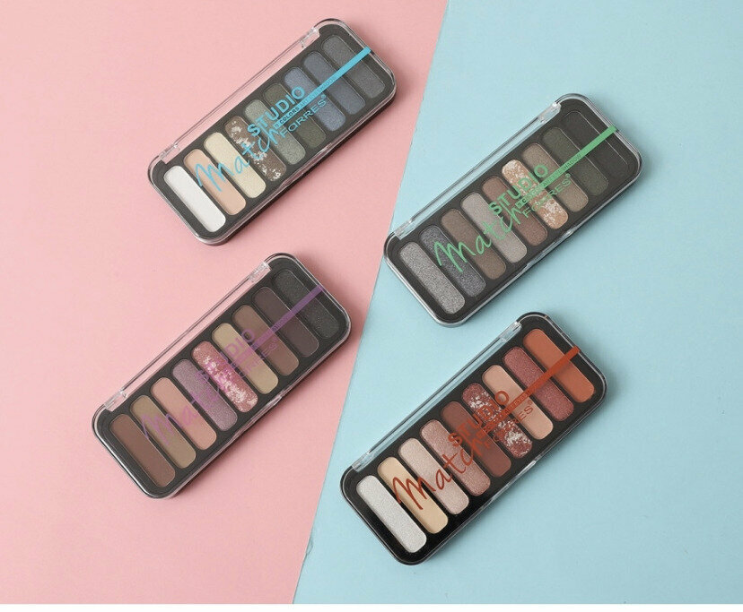 FARRES Тени для век Match Studio 9 цветов 1249 тон 03 — фото 1