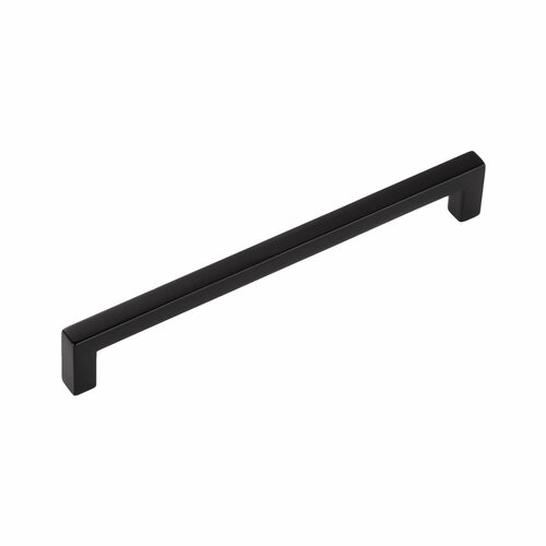фото Мебельные ручки-скобы edson 8927 black matt 192 mm (комплект 2 штуки)