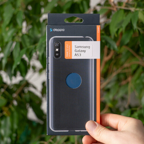 Накладка силикон Deppa Gel Color для Samsung Galaxy A53 (SM-A536) синий арт. 88195