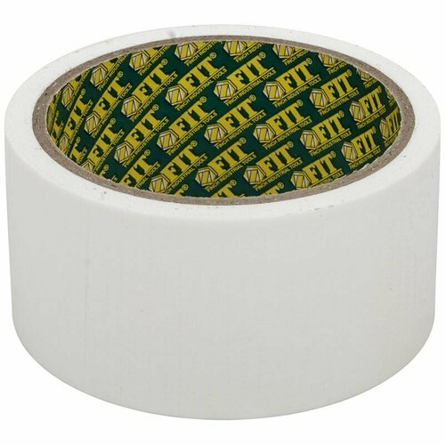 Лента клейкая универсальная армированная Ductape (белая), 48 мм х 10 м FIT 11756 лента клейкая tpl армированная тканью 48 мм х 10 м