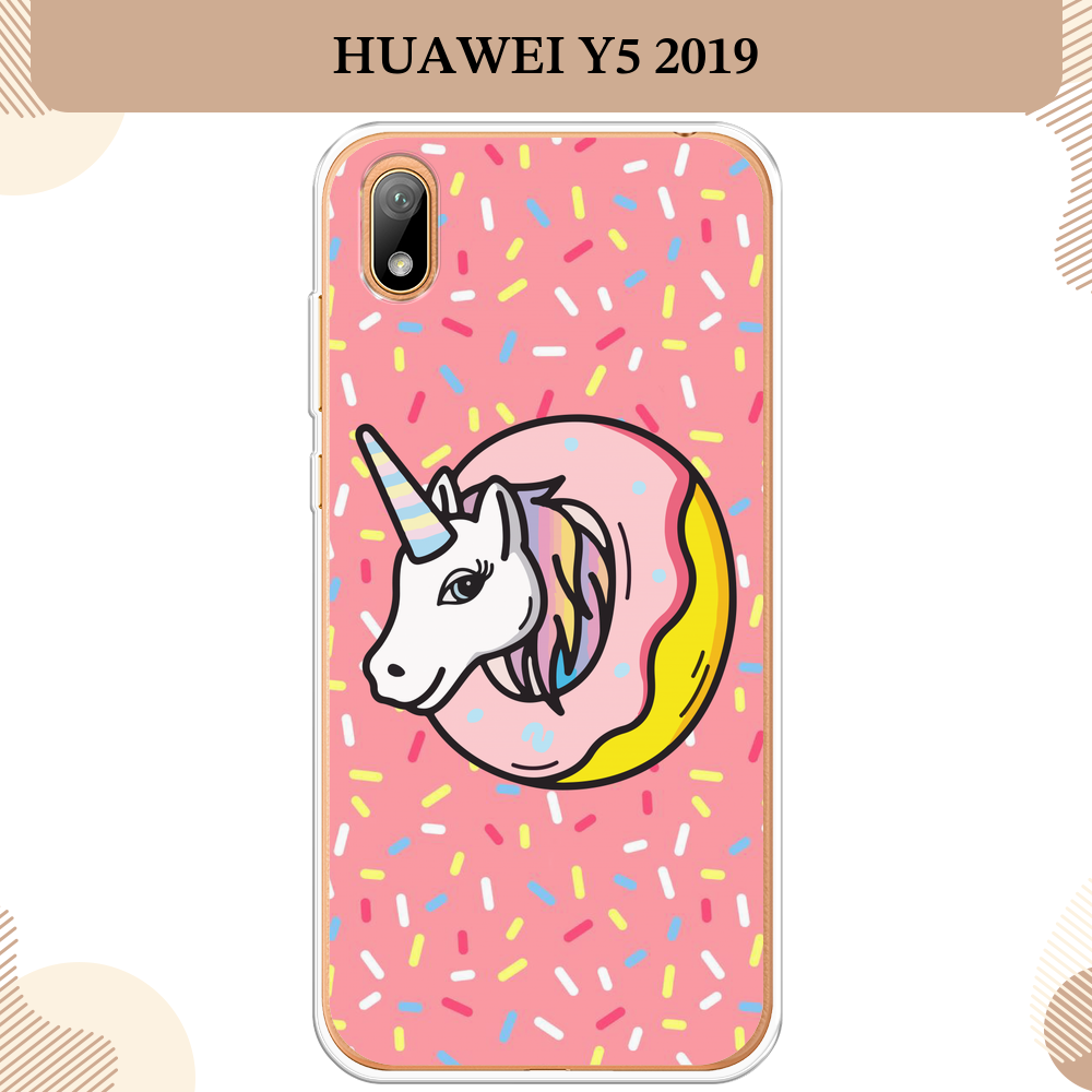 Силиконовый чехол "Единорог в пончике" на Huawei Y5 2019/Honor 8S/8S Prime / Хуавей Y5 2019