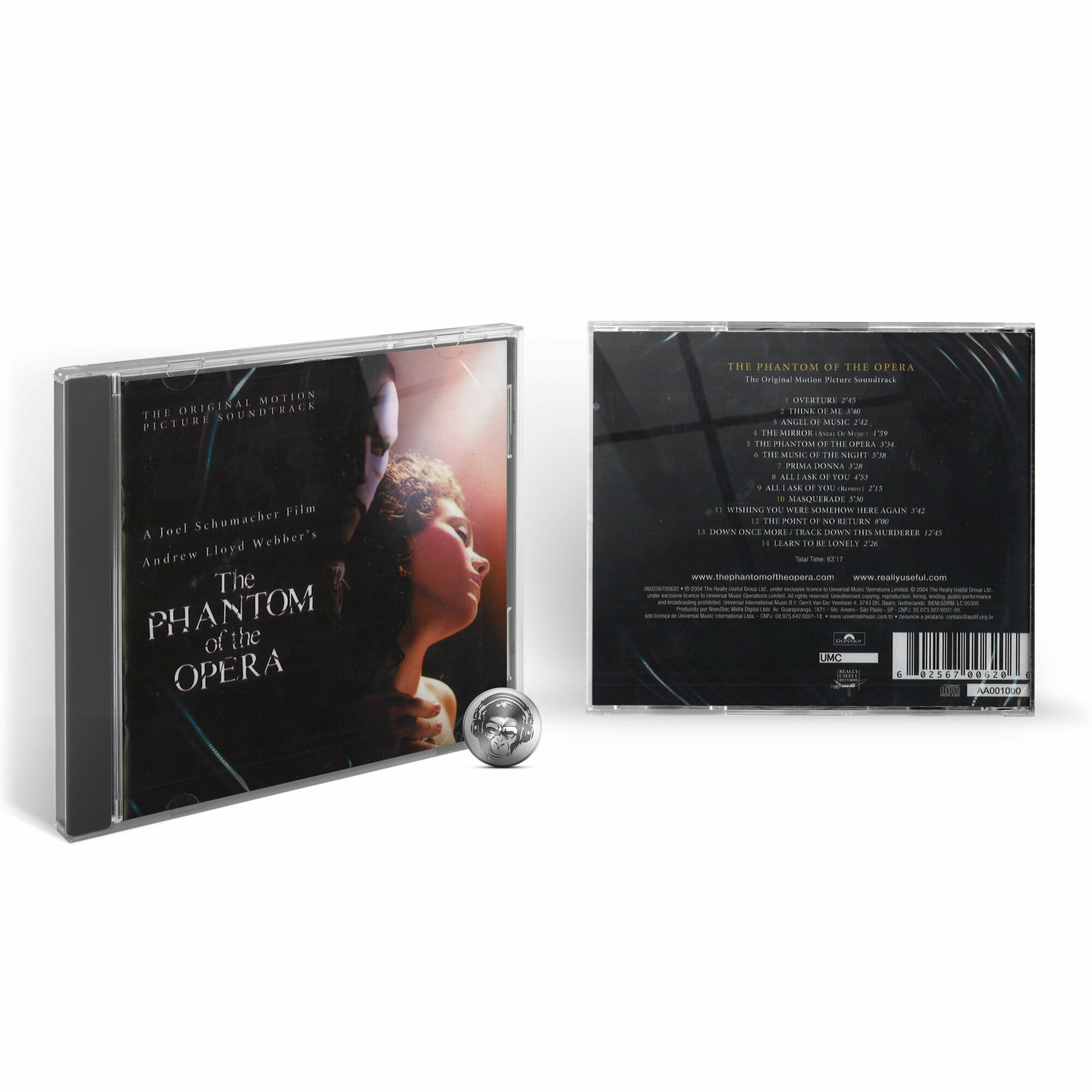 OST - The Phantom Of The Opera (Andrew Lloyd Webber) (1CD) 2018 Jewel Аудио диск